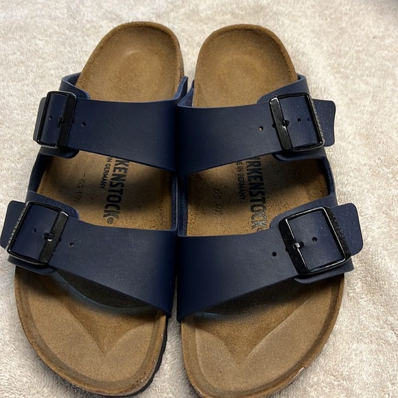 Birkenstock Blue Arizona Sandal Narrow fit - Picture 3 of 4
